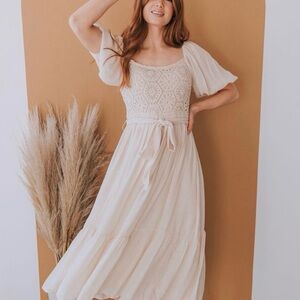 A. Calin by flying tomato OLB onelovedbabe boutique dress in cream